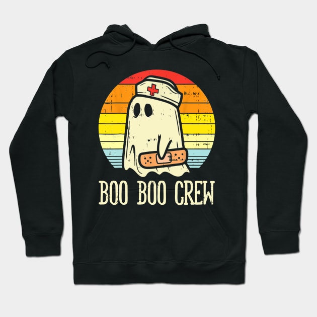 Boo Boo Crew Funny Nurse Halloween Ghost Costume Gift Hoodie by cobiepacior